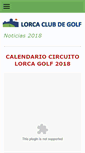 Mobile Screenshot of lorcaclubdegolf.com