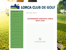 Tablet Screenshot of lorcaclubdegolf.com